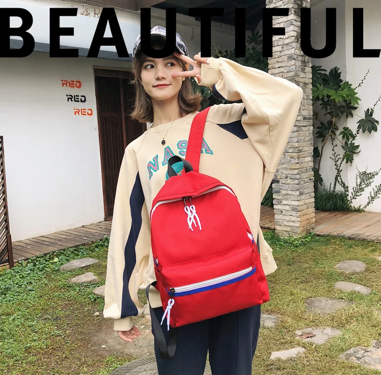 Menghuo Women Backpack Waterproof Nylon School Bags for Teenager Girls Female Preppy Style Small Backpack Mochilas Women Bag New_01