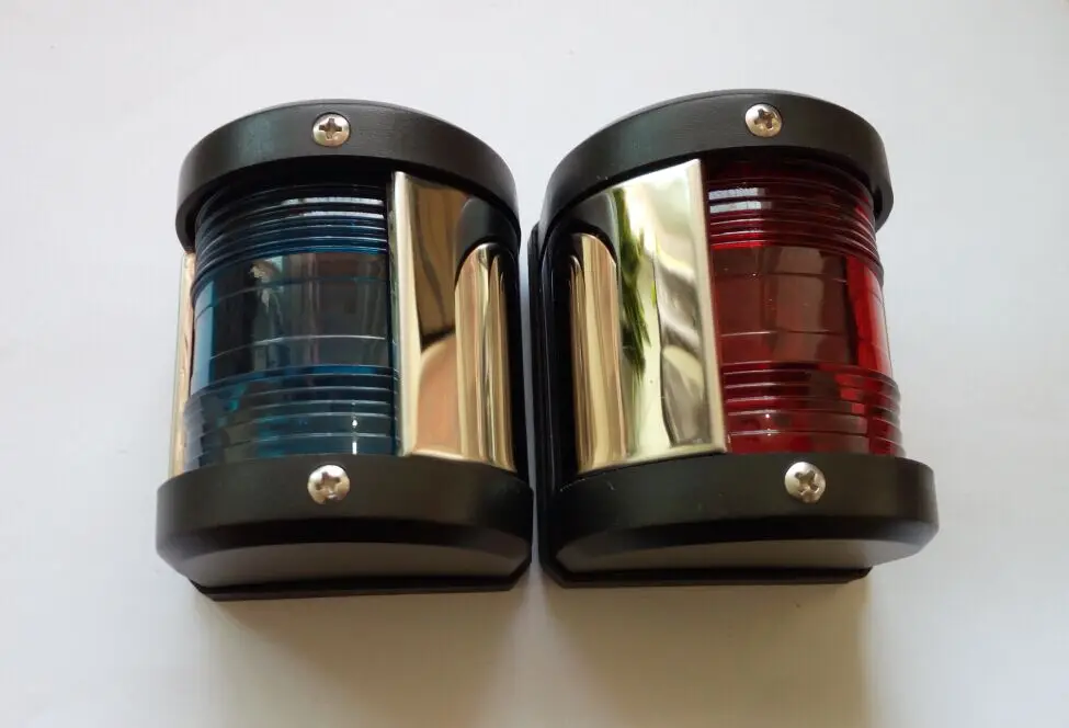 

Marine boat yacht Starboard/Port Green And Red Navigation Light 12V LED Side Lamp
