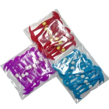 12 шт./лот круглый Творческий без галстука шнурки Эластичный Силиконовый обуви кружева многоцветный Дизайн унисекс Для женщин спортивные кроссовки для обуви