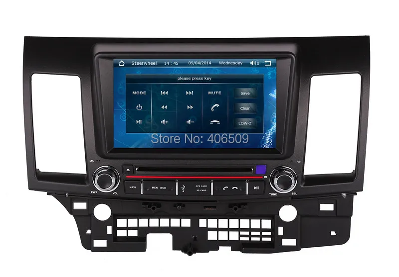Top 8" Head Unit Car DVD Player for Mitsubishi Lancer 2007-2013 wtih GPS Navigation Radio Bluetooth TV SD USB AUX Audio Navigator 5