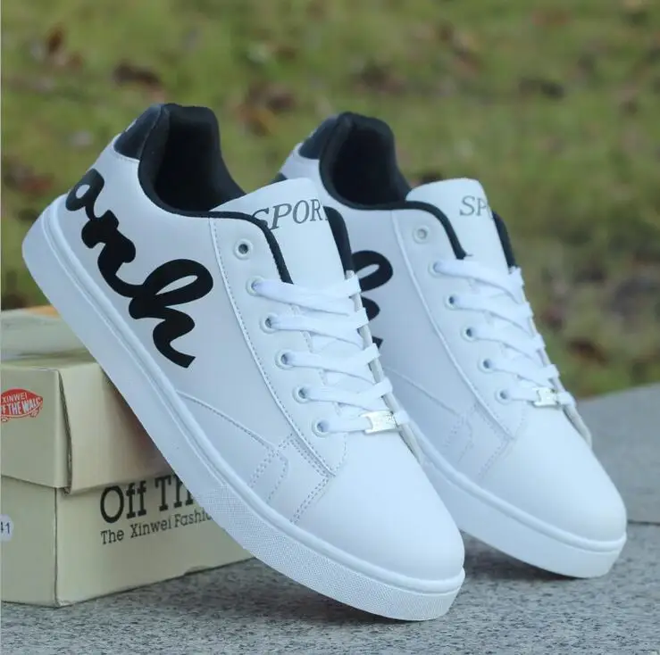Teen spring and autumn tide shoes men s casual shoes black and white shoes student