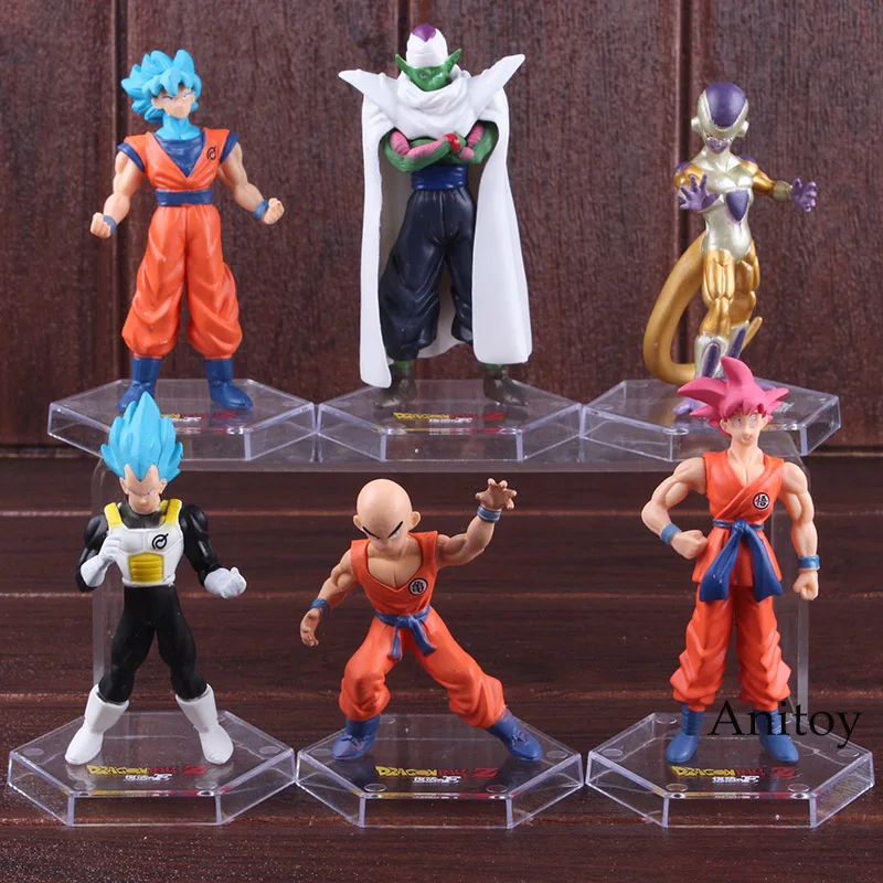 

Dragon Ball Z Figurines Super Saiyan Figure Son Goku God Vegeta krillin Piccolo reeza PVC Dragon Ball Figure Toys 6pcs/set