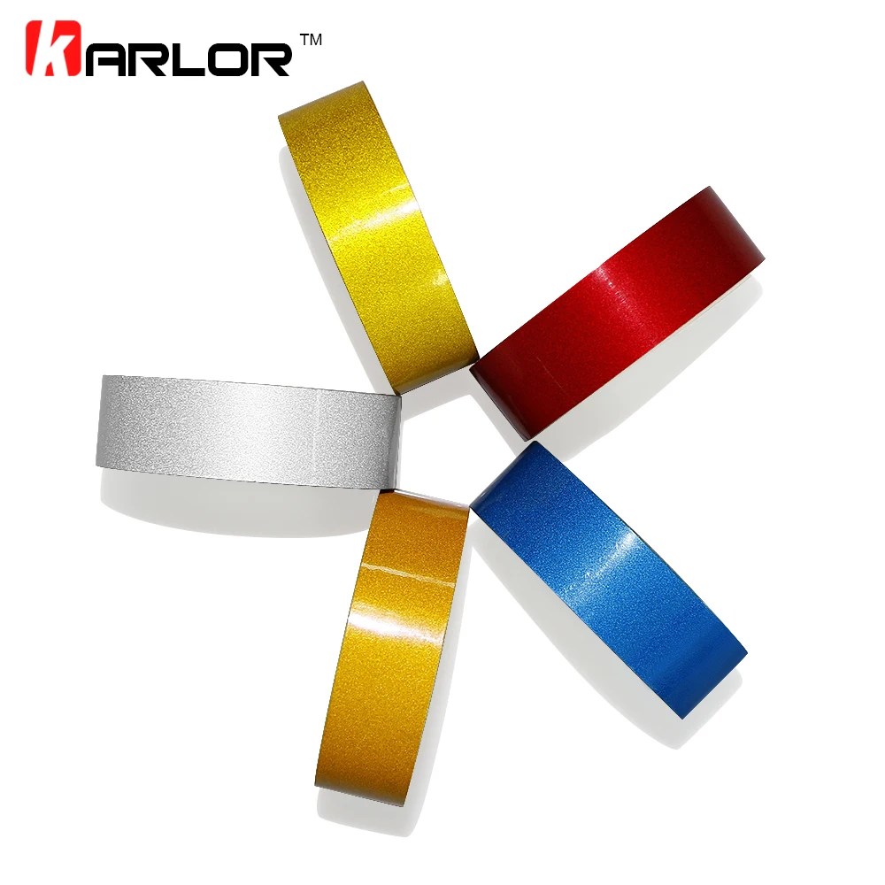 2cm*5m Car DIY Reflective Tape Sticker Strip Decoration Auto Motorcycle Truck DIY Safety Warning Mark Signs Conspicuity Tape