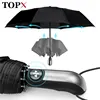 Wind Resistant Fully-Automatic Umbrella Rain Women For Men 3Folding Gift  Parasol Compact Large Travel Business Car 10K Umbrella ► Photo 1/6