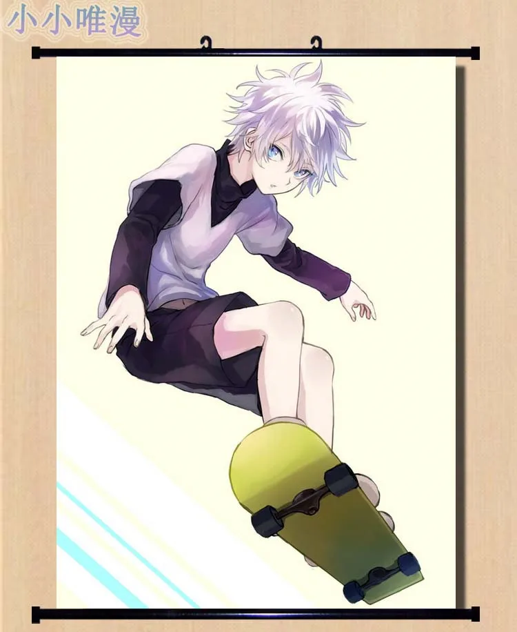 Японское аниме Hunter x cool boy персонажи Killua Zoldyck домашний Декор настенный свиток | Дом