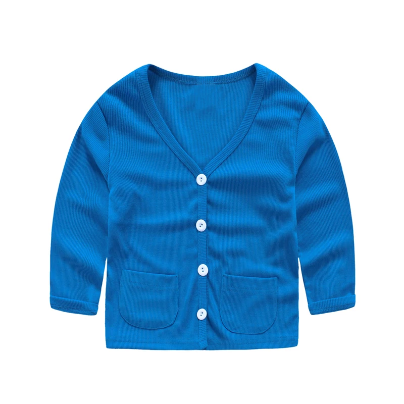 

Children Cardigans Girls 2019 Spring and Autumn Sun Protection Boys Coat Baby Children Solid Color Girls Outerwear Cardigan