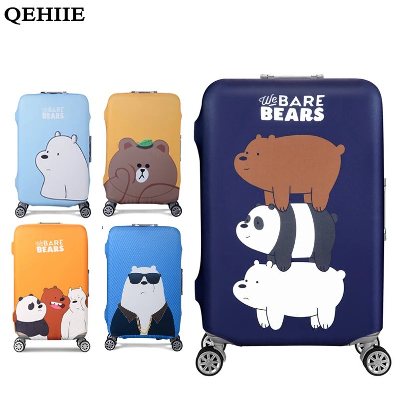 Hot Travel Accessories Stretch Suitcase Cover Cartoon Stupid Bear Luggage Professional Protection Cover For 18 - 32 Inch Trolley Hot Travel Accessories Stretch Suitcase Cover Cartoon Stupid Bear Luggage Professional Protection Cover For 18 - 32 Inch Trolley