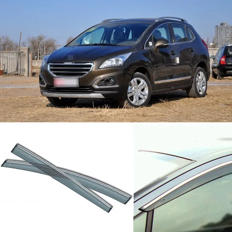 Jinke 4pcs Blade Side Windows Deflectors Door Sun Visor Shield For