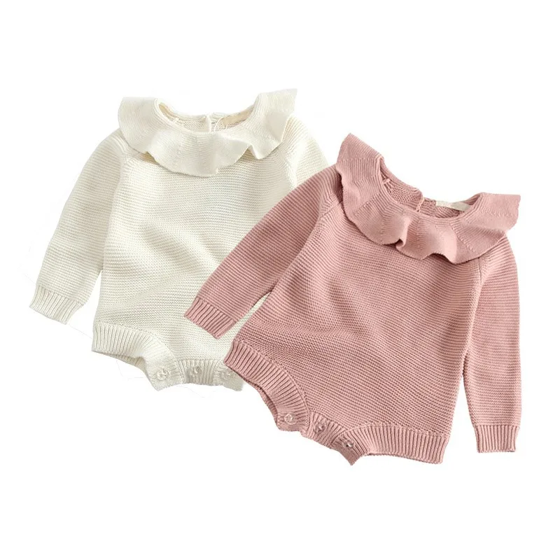 

Baby Bodysuit Infant Jumpsuit Overall Sleeveless Baby Boys Clothing Autumn Knitted Girls Bodysuits Baby Casual Clothes