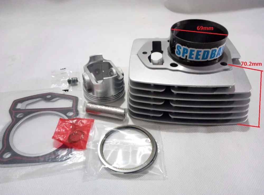 Zongshen JH200 WY198 CB200/198 69 мм комплекты цилиндра мотоцикла с поршнем и штифтом 17 мм|motorcycle