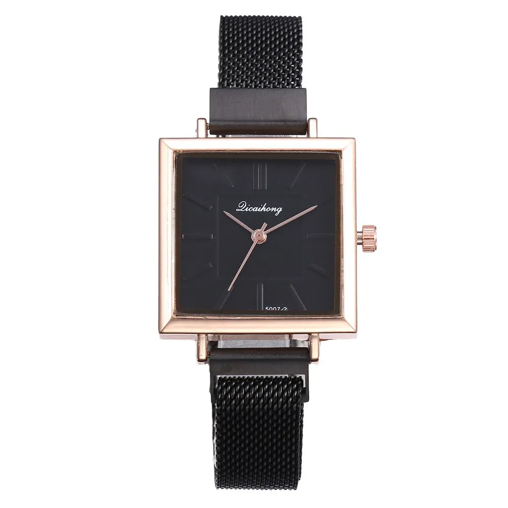 

Top Brand Square Women Watch Stainless Steel Mesh Bracelet Watch Luxury Quartz Wrist Watches Ladies Clock Gift Relojes Mujer #W