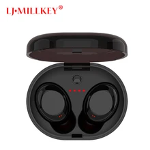 Bluetooth Touch Control Hifi Earphone with Mic TWS Wireless Earbuds Stereo MIC for Phone With Charger Box LJ-MILLKEY YZ118