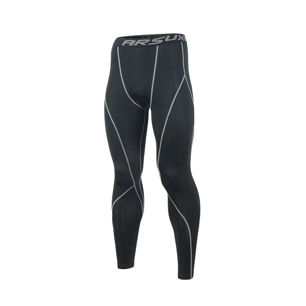 ARSUXEO компрессионные штаны для бега, колготки для мужчин, для тренировок, фитнеса, Спортивные Леггинсы, для спортзала, для пробежек, брюки, мужская спортивная одежда, для йоги