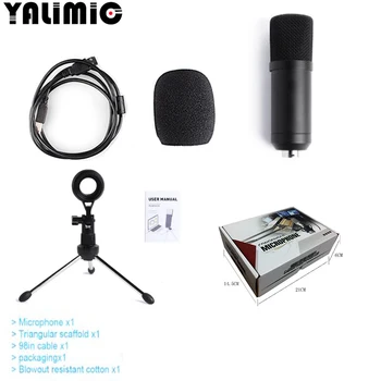 

BM700 USB Microphone 192KHZ/24BIT Professional Podcast Condenser Microphone for PC Karaoke Youtube Studio Recording Mikrofo