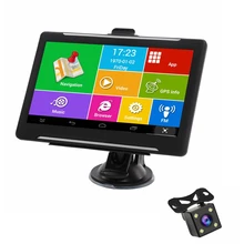 KMDRIVE " дюймовый Android 8G 16GB Автомобильный навигатор gps навигация Sat Na AV-IN камера заднего вида wifi fm-передатчик бесплатные карты