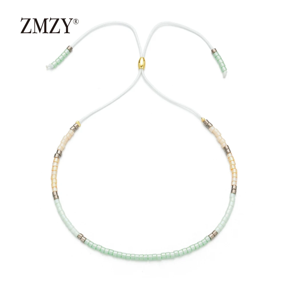 ZMZY Mini Glass Crystal Seed Beads Bohemian Charm Bracelets for Women Miyuki Delica Pulseira Feminina Lover Fashion Jewelry bracelet jewelry