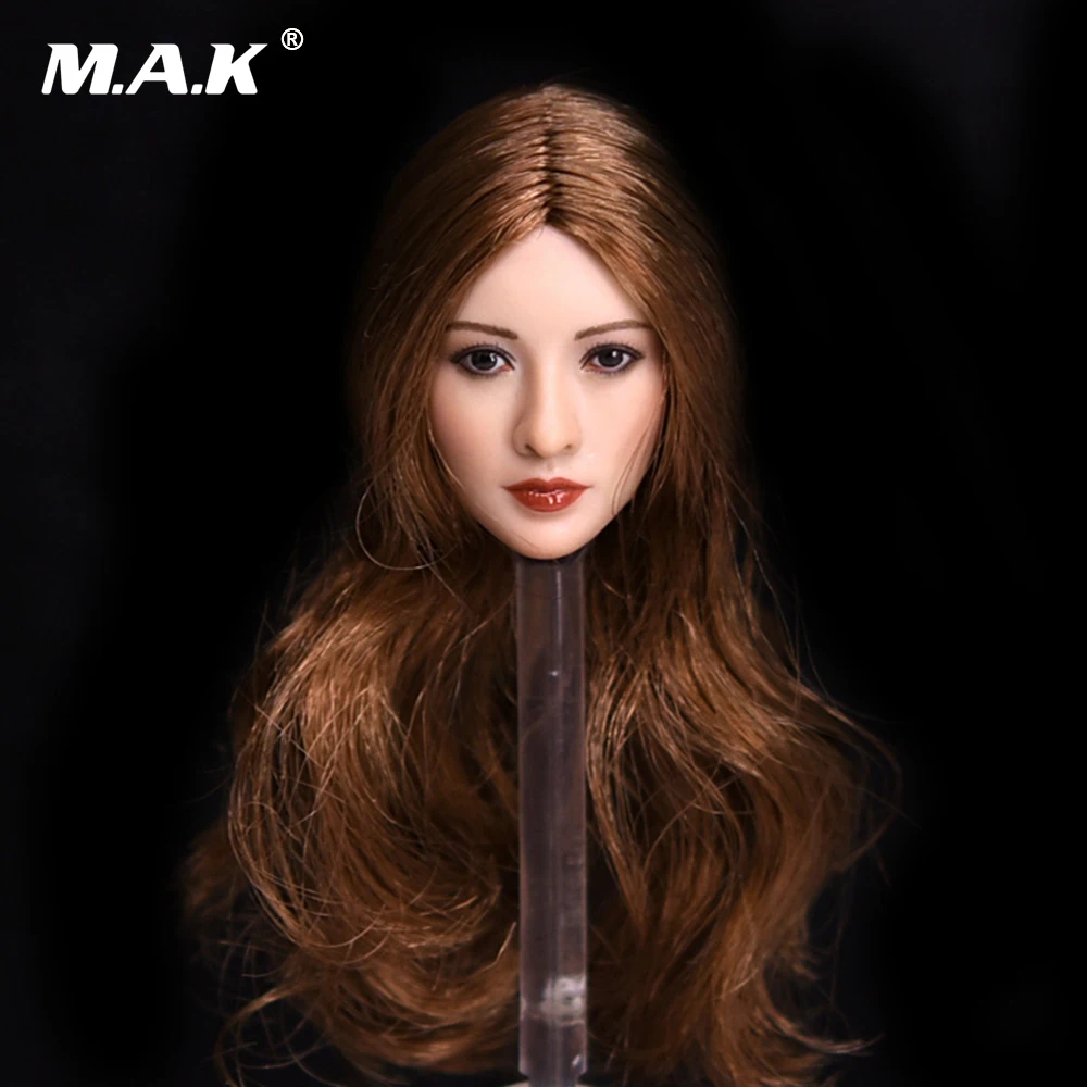 1//6 Female Head Sculpt BLONDE HAIR For 12/" PHICEN TBL JIAOU DOLL Figure U.S.A.