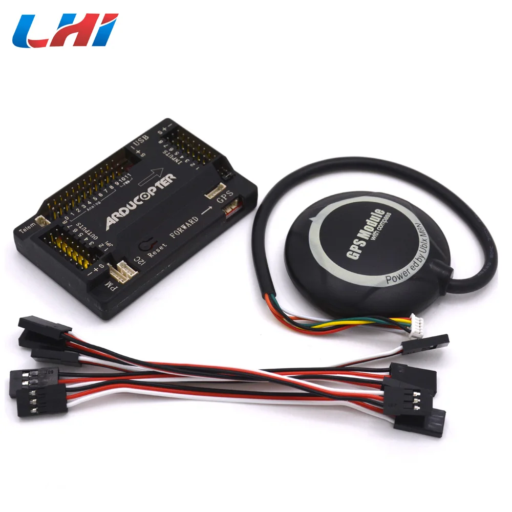 

APM 2.8 Multicopter Flight Controller 2.5 2.6 Upgraded Built-in Compass Straight/Curved pin with Neo M8N GPS built-in compass