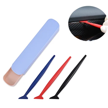 

EHDIS 3pcs Car Wrap Tools Set 3D Carbon Fiber Vinyl Film Wrapping Soft Squeegee Auto Window Tint Scraper Car Styling Accessories