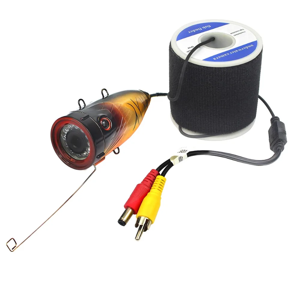 30m Cable 12pcs IR LED Underwater Fishing Camera Waterproof Wide Angle Color Fish Finder IR Camera W2744A30