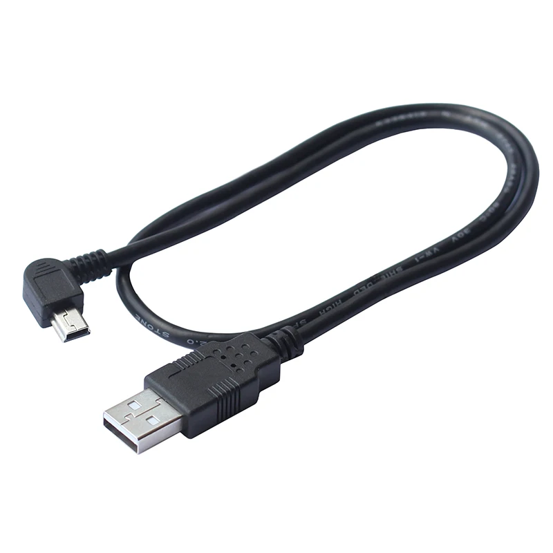 1,8 м угловой мини-usb 5pin Мужской к USB2.0 Мужской кабель для зарядки данных для gps цифровой камеры MP3 mp4