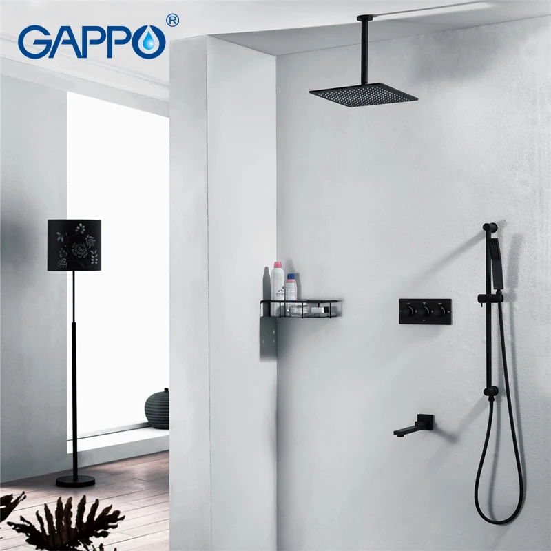 

GAPPO shower faucet waterfall faucet sets shower syatem Bathtub tap shower Wall Mounted mixer bathroom thermostatic faucets