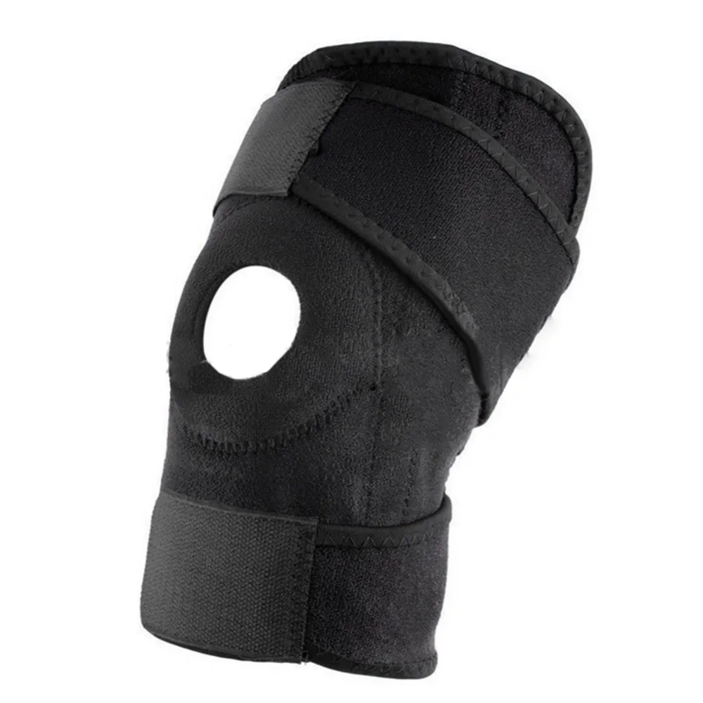 Adjustable Unisex Knee Pads Stabilizer Sports Outdoor Sport Black Knee Patella Support Brace Sleeve Wrap Knee Protectors 1pc