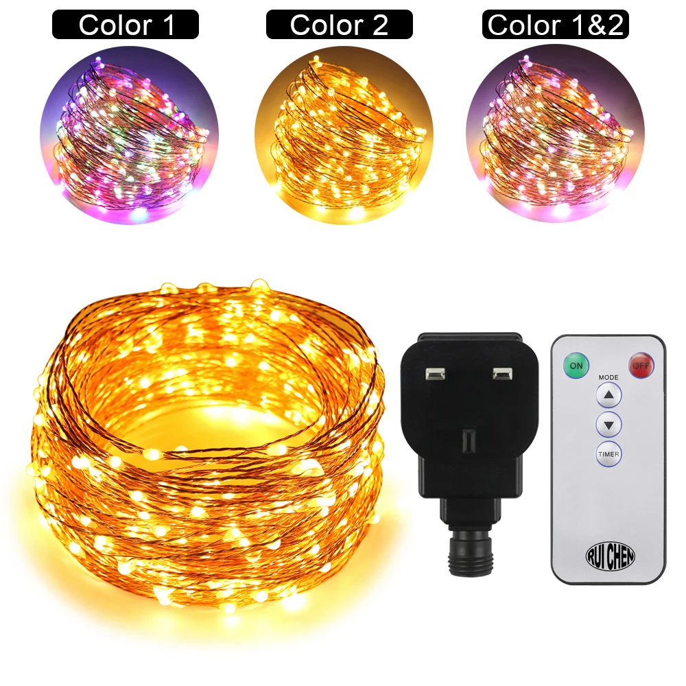 Dual-Color-30M 300LEDs Copper Wire LED String Lights Starry Lights For wedding Fairy Lights+UL CE Certified (US/EU/UK)Adapter Dual-Color-30M 300LEDs Copper Wire LED String Lights Starry Lights For wedding Fairy Lights+UL CE Certified (US/EU/UK)Adapter