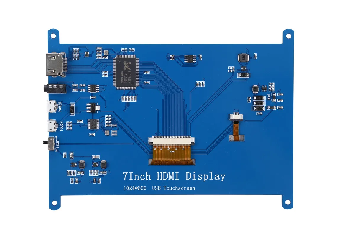 Горячие Новые 7 дюймов USB HDMI ЖК-дисплей Дисплей 1024x600 емкостный Сенсорный экран чехол для Raspberry Pi 4