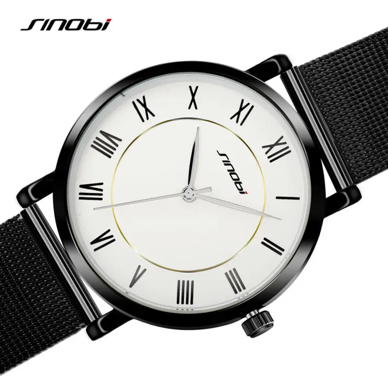 

SINOBI Watch Men Fashion Casual Watches Men's Geneva Quartzwatch Males Wristwatch Saat Best Clocks Relogio Masculino Montre 2017
