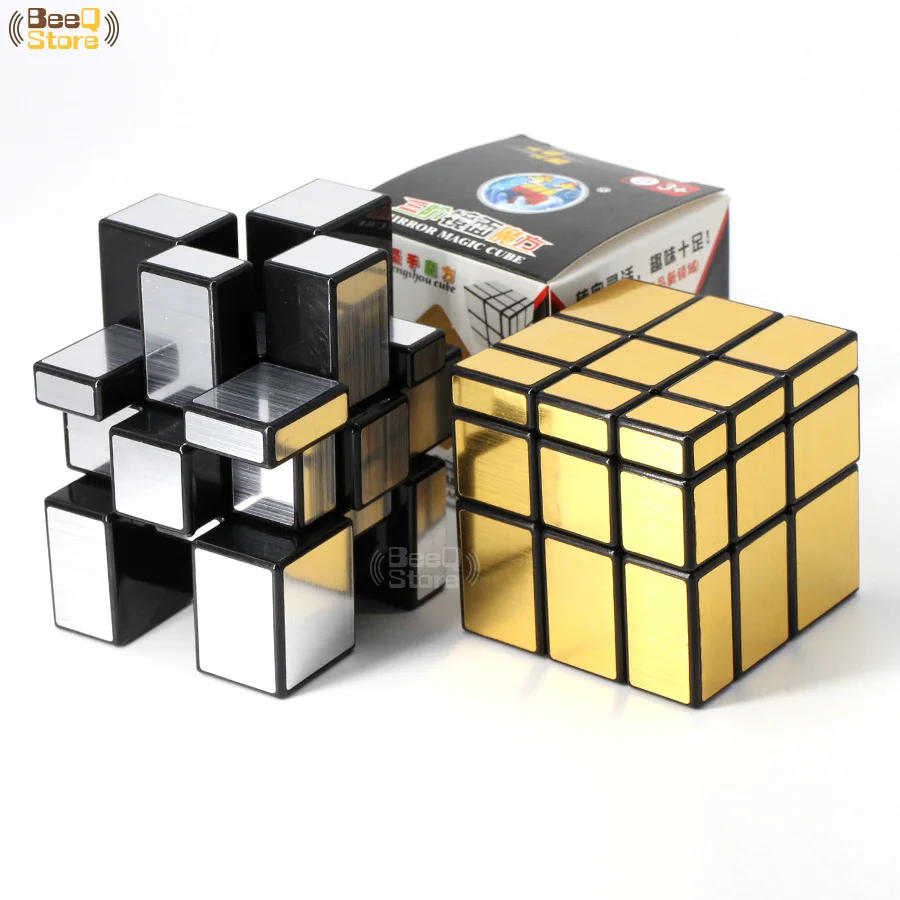 Shengshou 2x2 3x3 зеркало куб магический куб золотого, серебряного цвета матовый Magic Cube 3x3x3 для детей Обучающие игрушки подарок