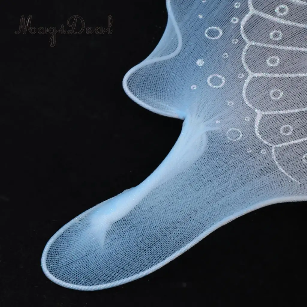 MagiDeal Feather Ribbon Butterfly Angel Fairy Wings Kid Girls Birthday Party Fancy Dress Kindergarten Perfect Decor Light Blue