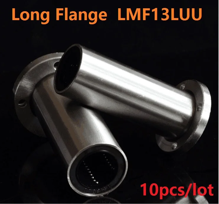 10 шт./лот LMF13LUU 13 мм 13*23*61 Длинные круглые Фланцевые Линейные шарикоподшипники
