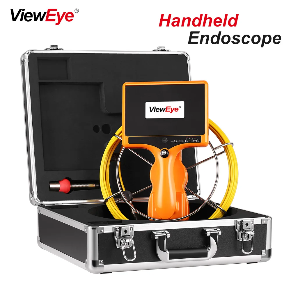 

ViewEye Handheld Industrial Pipeline 10m 20m 30m 40m Endoscope 23mm 1000TVL Snake Video Camera 7" Sewer Drain Pipe Inspection