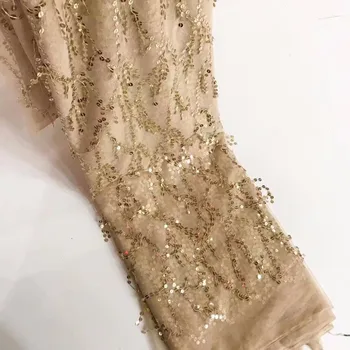 

2016 Latest African French Lace Fabric Quality And Reasonable Price African Lace Fabric For Wedding Lemon Gold African Lace