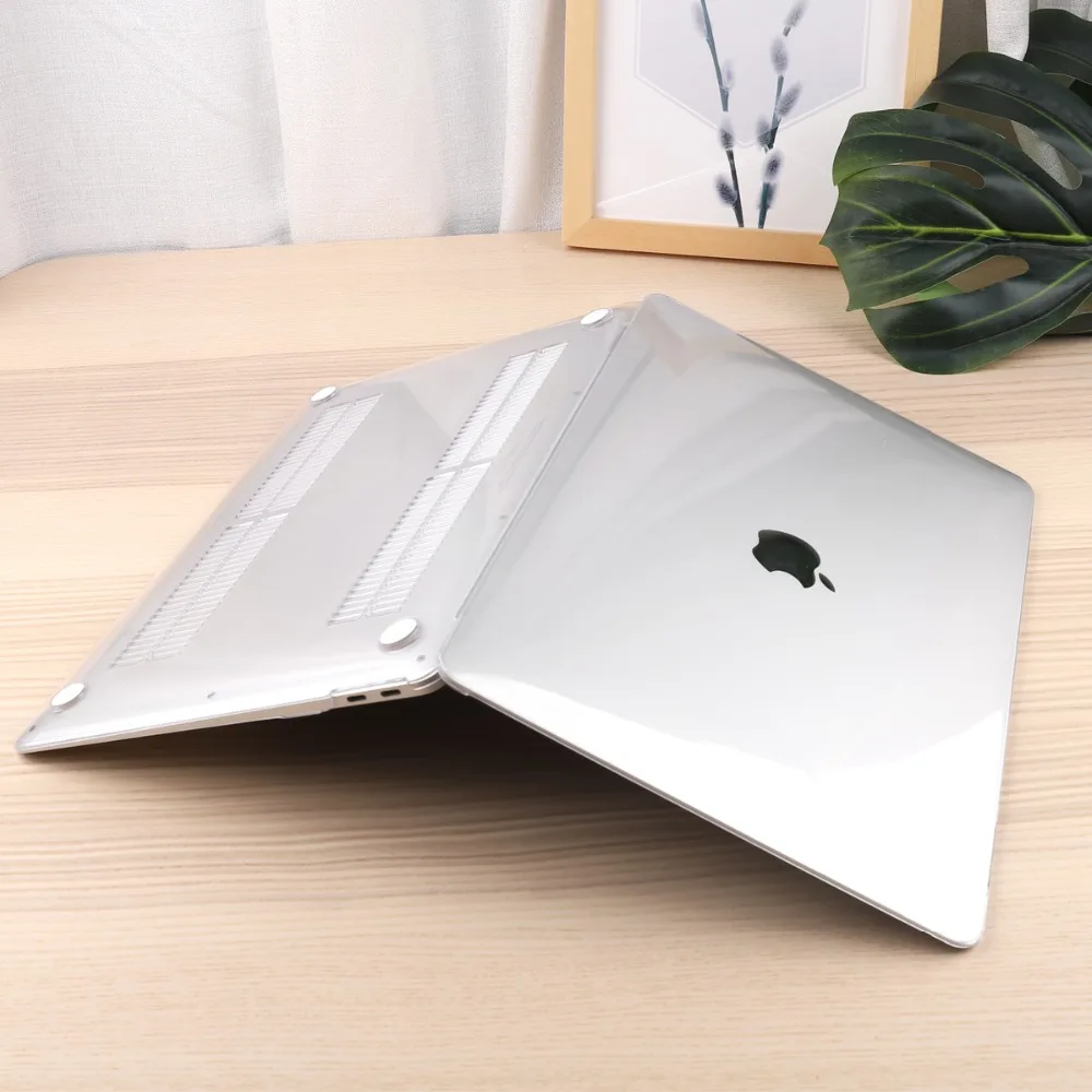 Кристалл Жесткий чехол для Macbook Air 13 Новый 2018 retina Pro 13 15 твердый переплет с бесплатной клавиатурой Модель крышки A1466 A1990 A1932