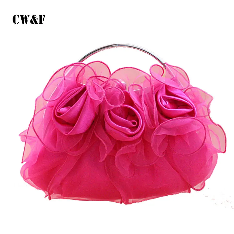 

2019 spring and summer flowers Ms. Clutch handbag shoulder Messenger packet