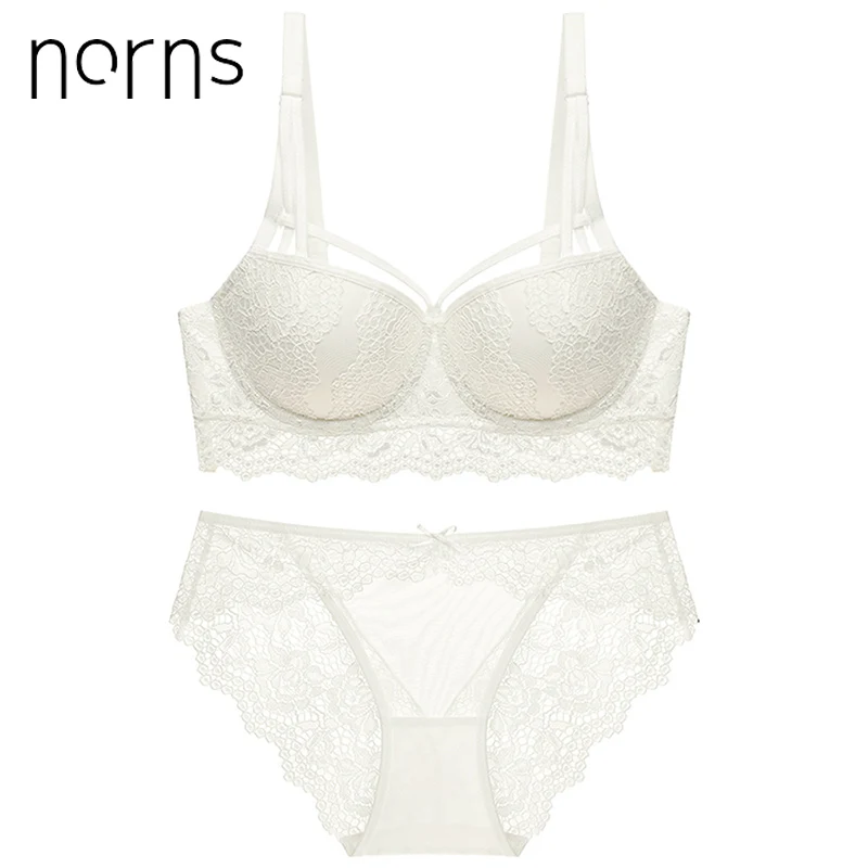 Goede Norns vrouwen Kant lint lingerie set porno push up lingerie femme sexy beha en transparante bralette korte sets