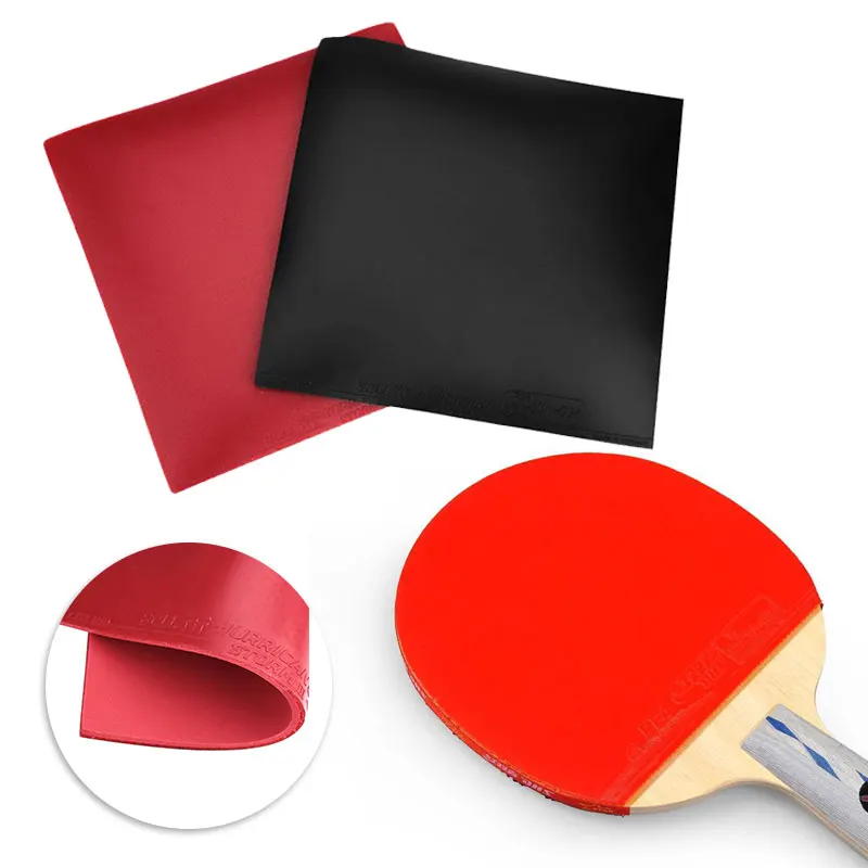

Forfar 1Pcs 16.5*16.5*0.4cm Table Tennis Racket Pad New Table Tennis Racket Pimples In PingPong Raquette Rubber Sponge red/black