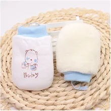 Зимние утолщенные теплые перчатки для новорожденных, детские перчатки с регулировкой, коралловые перчатки для новорожденных, детские варежки