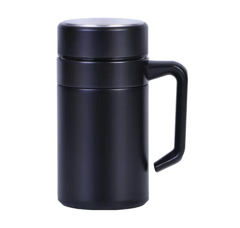 Najtaniej 400ML wysokiej jakości kubek termiczny termosy ze stali nierdzewnej z uchwytem termosy biurowe termosy na kubek izolowany