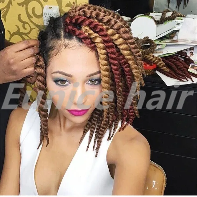 ... Box Braids Twist Style Hair Extensions Elastic Colored Crochet Braids