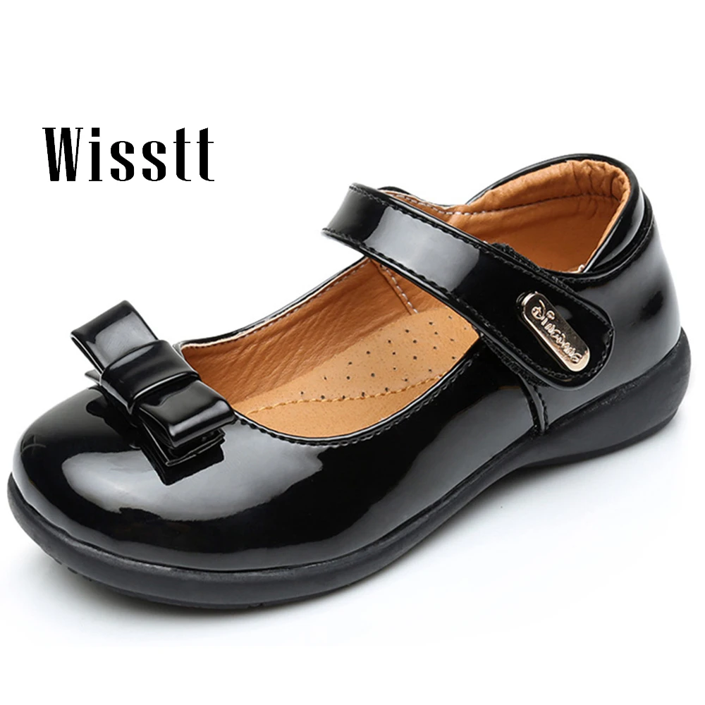 2017 Children Girls Genuine Leather Shoes For Kids Girls