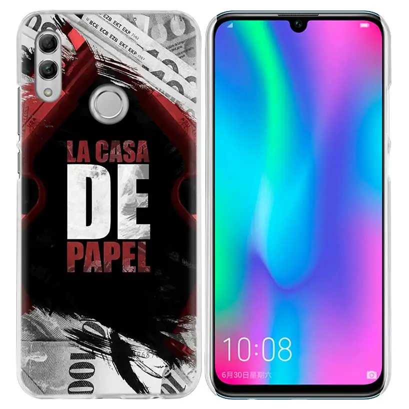 Чехол tv La Casa De Papel для huawei Honor 8X Y9 9 10 Lite Play 8C 8S 8A Pro V20 20i 10i Y6 Y7 Жесткий ПК чехол для телефона - Цвет: 02