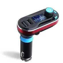 Bluetooth Manos Libres Kit de Coche Reproductor de MP3 AUX Manos Libres FM transmisor con Dual USB MP3 SD LCD Cargador de Coche de Cigarrillos más ligero