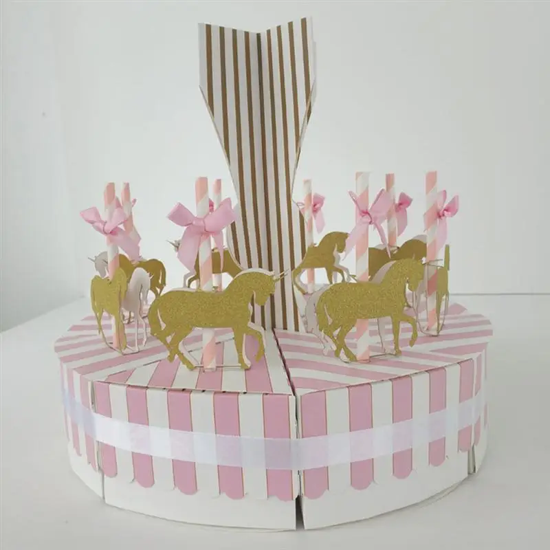 Креативная карусель бумага Свадебная коробочка для сладостей винтажные конфеты коробки шоколадный подарок коробки для угощений сувенир для свадебной вечеринки 48