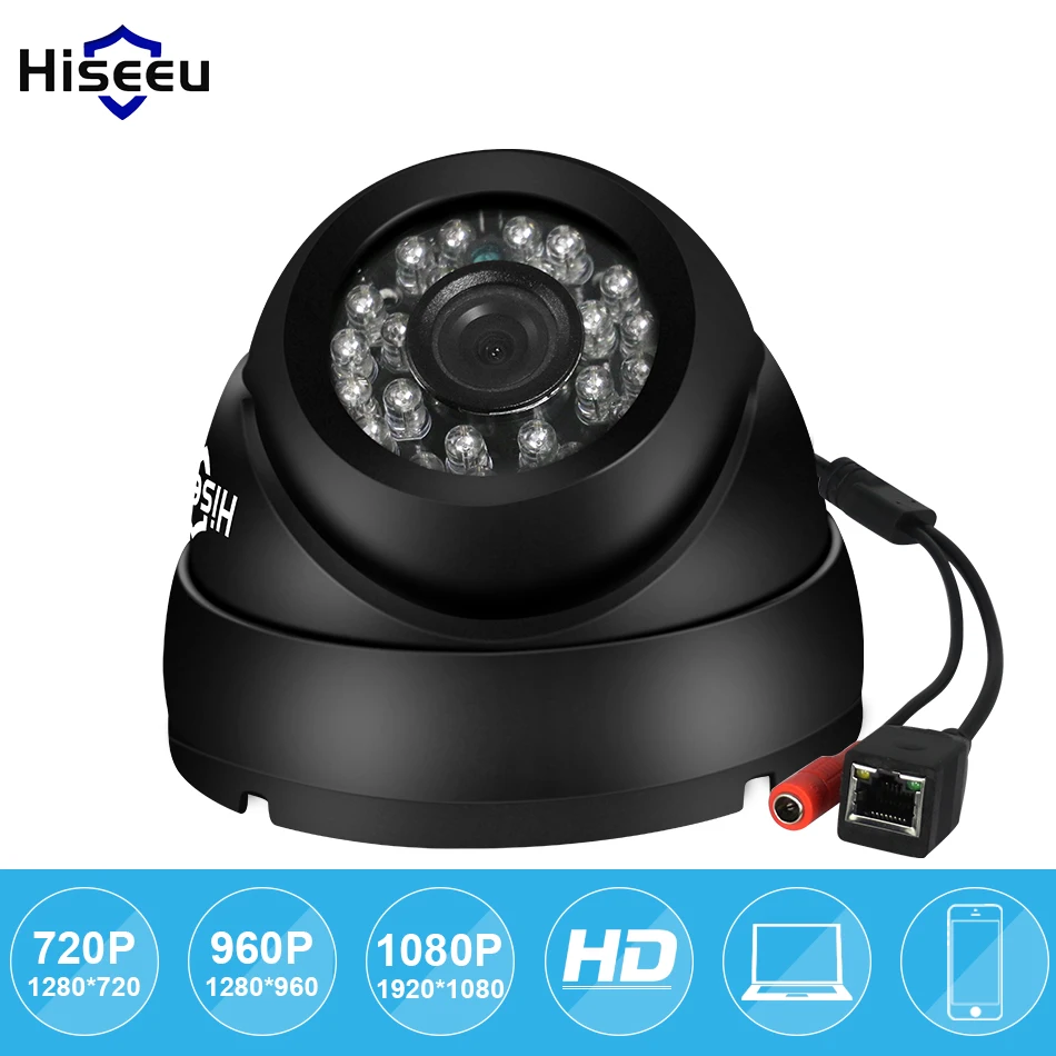 Hiseeu Wide Angle 2.8MM Lens ip dome camera metal case IP66 720P 960P 1080P Optional VandalProof Anti-vandal indoor outdoor camera : image Hiseeu Wide Angle 2.8MM Lens ip dome camera metal case IP66 720P 960P 1080P Optional VandalProof Anti-vandal indoor outdoor camera
