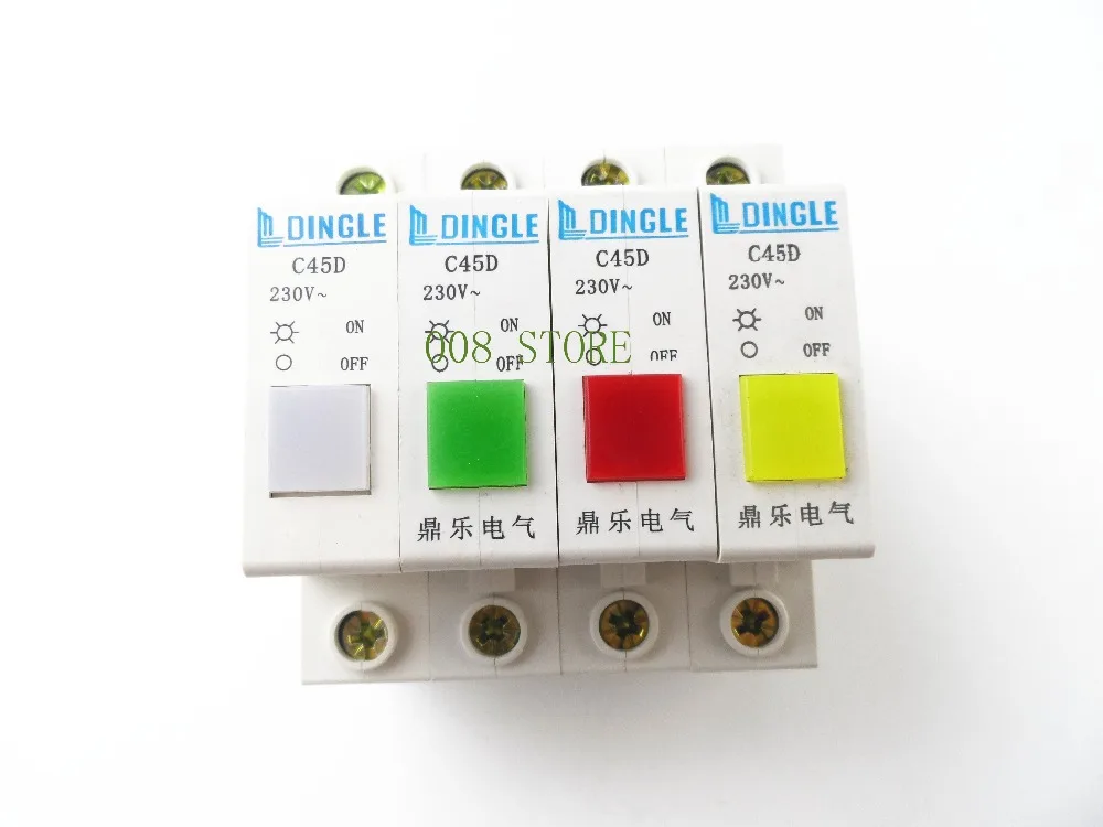 yellow breaker Indicator C45D DZ47 indicator light C45D signal lamp red