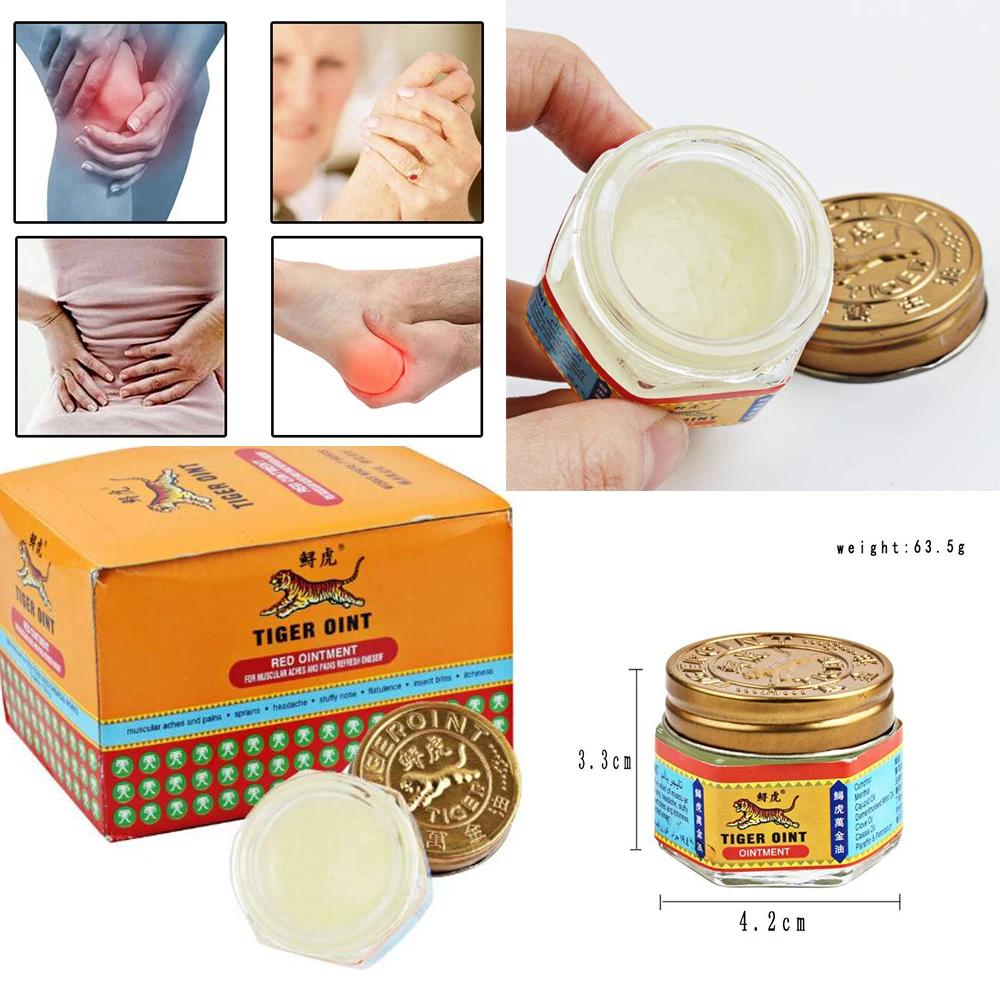 

100% Original Red Tiger Balm Ointment Thailand Painkiller Ointment Muscle Pain Relief Ointment Soothe itch 19.5g D208