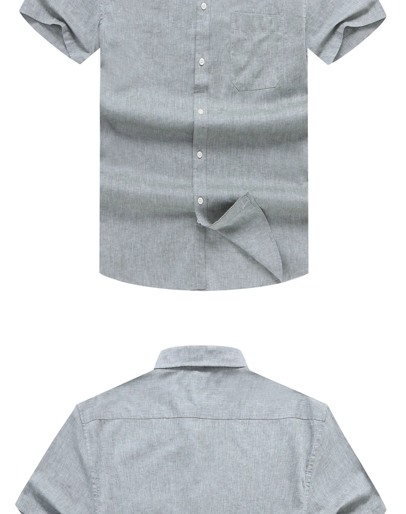 10XL 8XL Для мужчин S пуловер льняные рубашки короткий рукав Летняя дышащая Для мужчин S Качество Повседневное рубашки свободный крой твердого